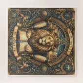 Judaica Traditioneller Löwe Symbolisches Puzzle (Horizontal)