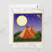 Judaika 12 israelische Stämme Postkarte (Vorne/Hinten)