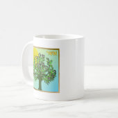 Judaika 12 Stämme Israel Asher Kaffeetasse (Vorderseite Links)