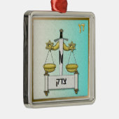Judaika 12 Stämme Israel Dan Silbernes Ornament (Rechts)