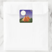 Judaika 12 Stämme Israel Gad Quadratischer Aufkleber (Tasche)