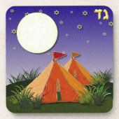 Judaika 12 Stämme Israel Gad Untersetzer (Vorderseite)