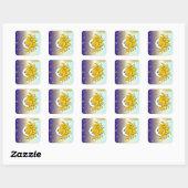 Judaika 12 Stämme Israel Issachar Quadratischer Aufkleber (Blatt)