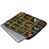 Judaika 12 Stämme Israel-Laptop-Hülse Laptopschutzhülle (Vorne Knopf)