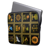 Judaika 12 Stämme Israel-Laptop-Hülse Laptopschutzhülle (Vorderseite Links)