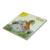 Judaika 12 Stämme Israel Naphtali Fliese (Seite)