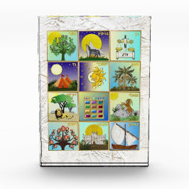 Judaika 12 Stämme Israels Art Akrylblock Fotoblock