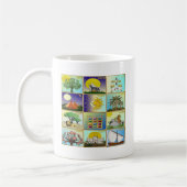 Judaika 12 Stämme Israels Art Kaffeetasse (Links)
