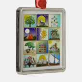 Judaika 12 Stämme Israels Art Ornament Aus Metall (Rechts)