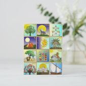 Judaika 12 Stämme Israels Art Postkarte (Stehend Vorderseite)