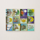Judaika 12 Stämme Israels Art Puzzle (Horizontal)