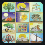 Judaika 12 Stämme Israels Art Quadratischer Aufkleber<br><div class="desc">Sie sehen die Lee Hiller Design Collection. Bekleidung,  Geschenke & Sammlerstücke Lee Hiller Fotografie oder Digital Art Collection. Sie können ihre Naturfotografie unter http://HikeOurPlanet.com/ ansehen und ihrem Wanderblog im Hot Springs Nationalpark folgen.</div>