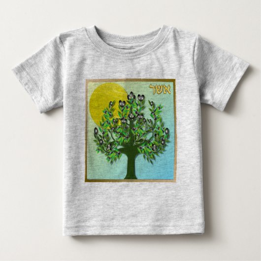 Judaika 12 Stämme Israels verjüngen Baby T-shirt (Vorderseite)