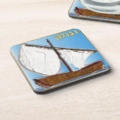 Judaika 12 Stämme Israels Zebulun Art Untersetzer (Linke Seite)