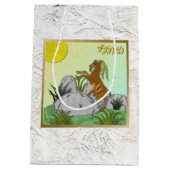 Judaika 12 Stämme von Israel Art Naphtali Geschenk Mittlere Geschenktüte (Rückseite)