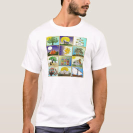 Judaika 12 Stämme von Israel Art Panels T-Shirt