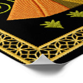 Judaika 12 Stämme von Israel Art Poster (Ecke)