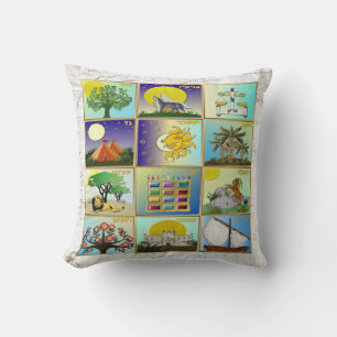 Judaika 12 Stämme von Israel Art Throw Kissen