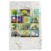 Judaika 12 Stämme von Israel Kunstsammlungen Gesch Mittlere Geschenktüte (Vorderseite)