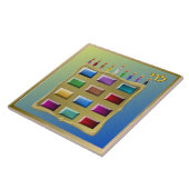 Judaika 12 Stämme von Israel Levi Art Print Fliese (Seite)