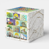 Judaika 12 Stämme von Israel Levi Gefallen Box Geschenkschachtel (Rückseite)