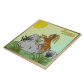 Judaika 12 Stämme von Israel Naphtali Art Print Fliese (Seite)