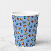 Judaika - Chanukah Dreidel Paper Cups - Software Pappbecher (Vorderseite)