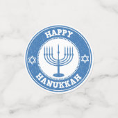 Judaika - Chanukah Tableware - Confetti - Büffet Konfetti (Klein Vorderseite)