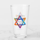 Judaika - Gläser trinken - Jüdische Sterne - Gesch (Rückseite)