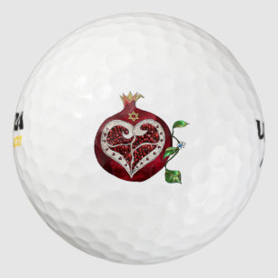 Judaika-Granatapfel-Herz Chanukka Rosh Hashanah Golfball