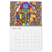 Judaika Hamsa 12-Monat Kalender (Feb 2026)