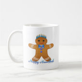 Judaika Hanukkah Gingerbread Man Menorah Kaffeetasse (Links)
