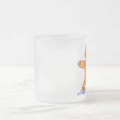 Judaika Hanukkah Gingerbread Man Menorah Mattglastasse (Mittel)