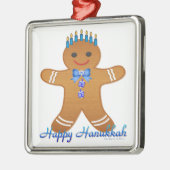 Judaika Hanukkah Gingerbread Man Menorah Ornament Aus Metall (Links)