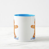 Judaika Hanukkah Gingerbread Man Menorah Tasse (Zentrum)