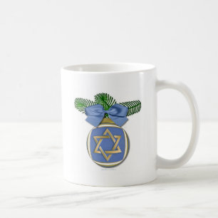 Judaika Hanukkah Stern von David Ornament Print Kaffeetasse