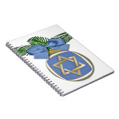 Judaika Hanukkah Stern von David Ornament Print Notizblock (Rechte Seite)