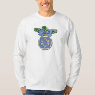Judaika Hanukkah Stern von David Ornament Print T-Shirt