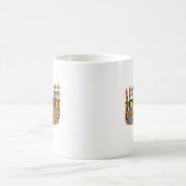 Judaika Happy Hanukkah Dreidel Menorah Kaffeetasse (Mittel)