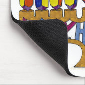 Judaika Happy Hanukkah Dreidel Menorah Mousepad (Ecke)