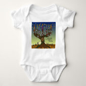 Judaika L'shanah Tovah Baum des Lebens Geschenke B Baby Strampler (Vorderseite)