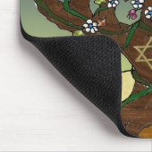 Judaika L'shanah Tovah Baum des Lebens Geschenke B Mousepad (Ecke)