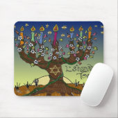 Judaika L'shanah Tovah Baum des Lebens Geschenke B Mousepad (Mit Mouse)