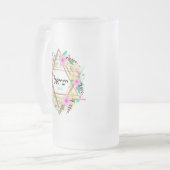 Judaika Mattierte Tasse aus Glas - Geschenke (Vorderseite Links)