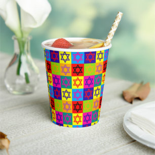 Judaika - Papierhüllen - Geschenke für jüdische Pappbecher