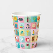 Judaika - Papierkämmen - Jüdische Feierlichkeiten  Pappbecher (Vorderseite)