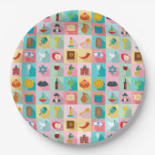 Judaika Party Designer Papier Teller Alle Vorteile (Vorderseite)