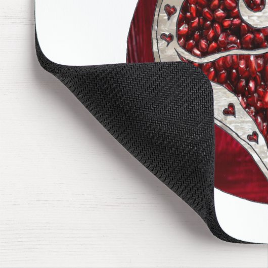 Judaika Pomegranate Heart Hanukkah Rosh Hashanah Mousepad (Ecke)