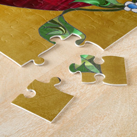 Judaika Pomegranate Heart Hanukkah Rosh Hashanah Puzzle (Seite)