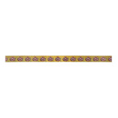 Judaika Pomegranate Heart Hanukkah Rosh Hashanah Satinband (Vorderseite)